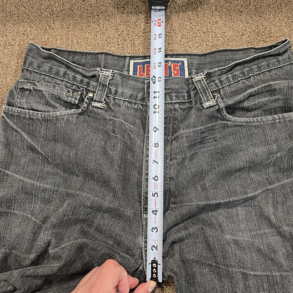 Vintage Levi's 569 Jeans Mens 34x30 Gray Loose Straight‎ Flap Pocket Y2K Skater